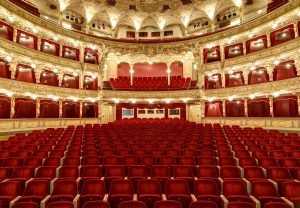 Empty auditorium in the theatre